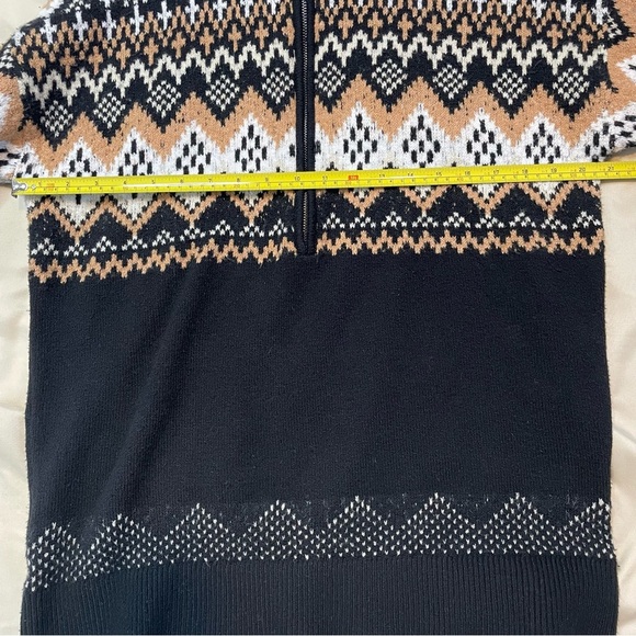 LOFT Fair Isle Half Zip Tunic Sweater - Picture 8 of 10